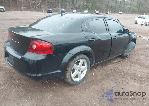 2013 Dodge Avenger Se из США, поврежденный, VIN 1C3CDZAB0DN567327